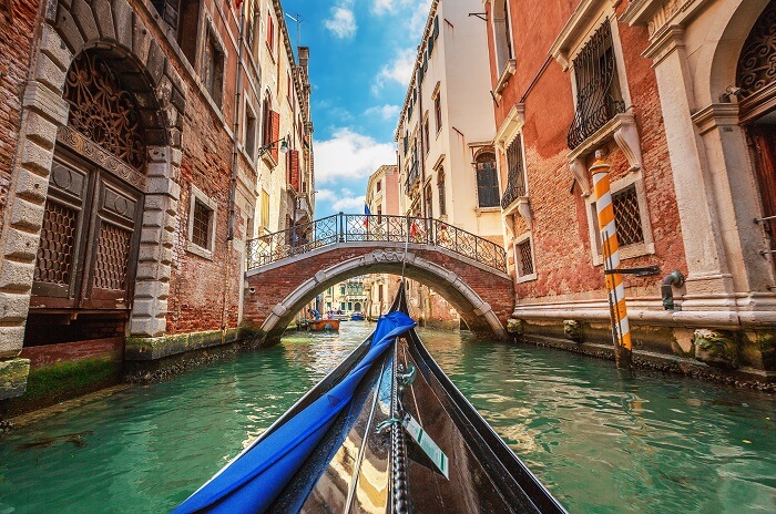 Smaller water ways of Venice